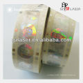 PET Heat transfer sticker foil material with hologram bright effect